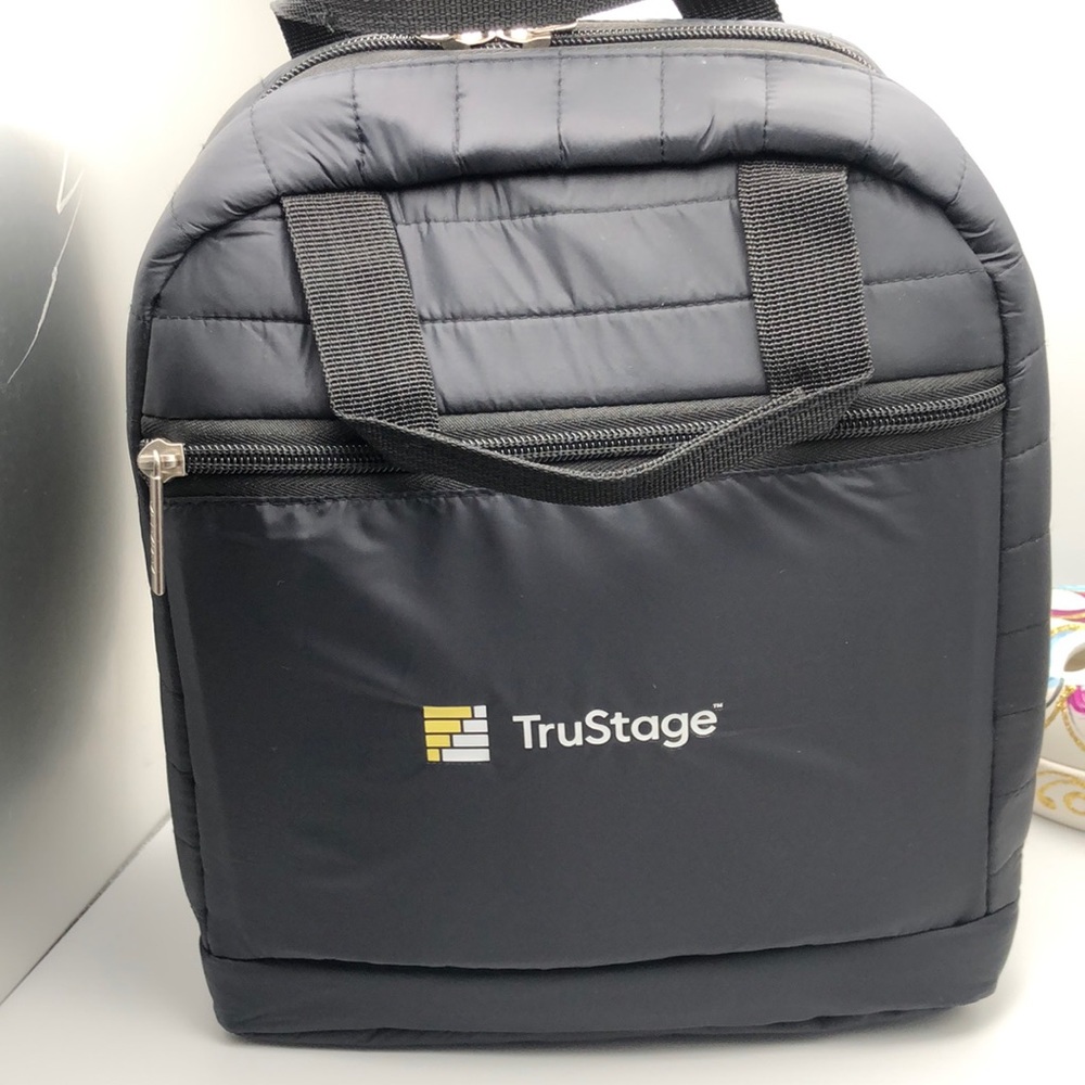 Lunch Bag Box Reusable Insulated Black Leakproof Thermal Cooler Sake NWOT